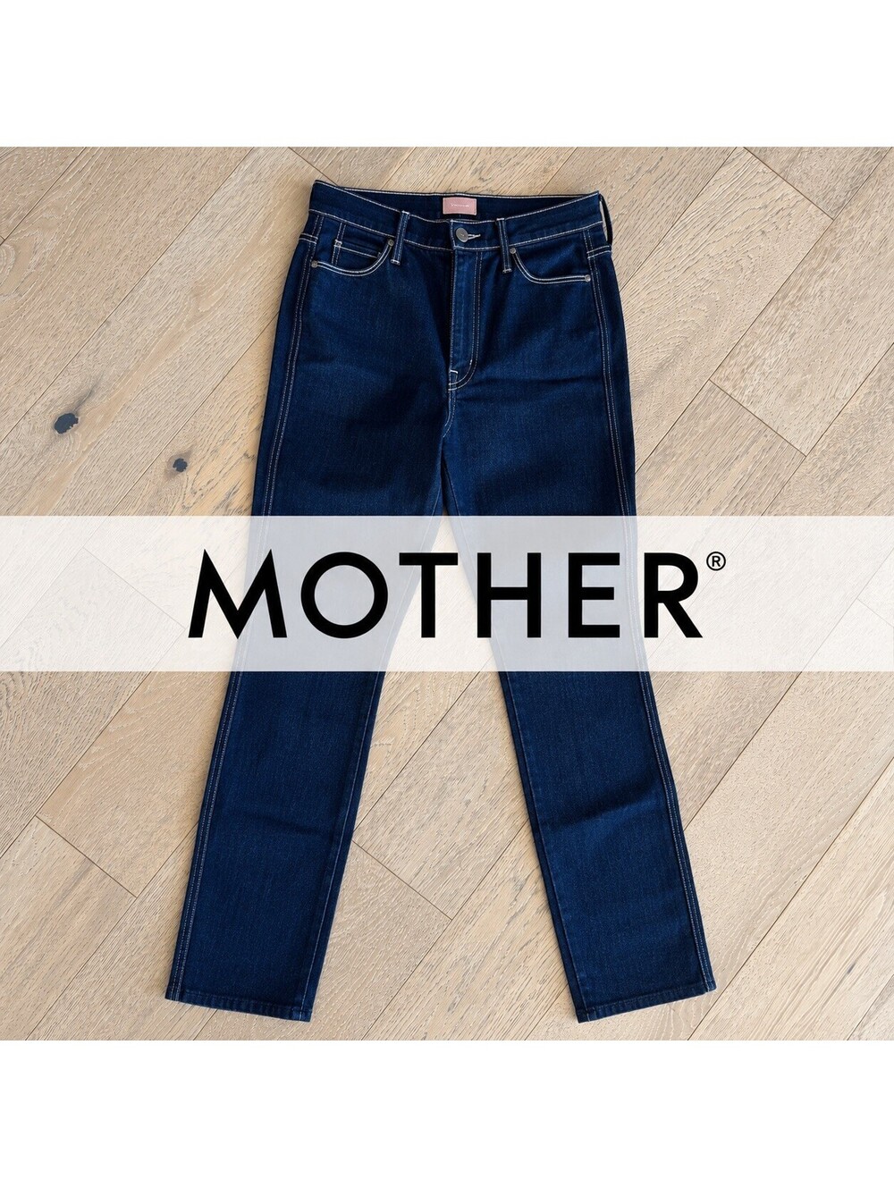 Mother The Double Dazzler Oh La La Dark Blue Skinny Jeans Size 27